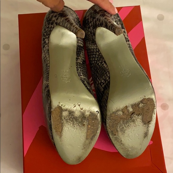 Koko & Palenki light grey python heels - Picture 4 of 7